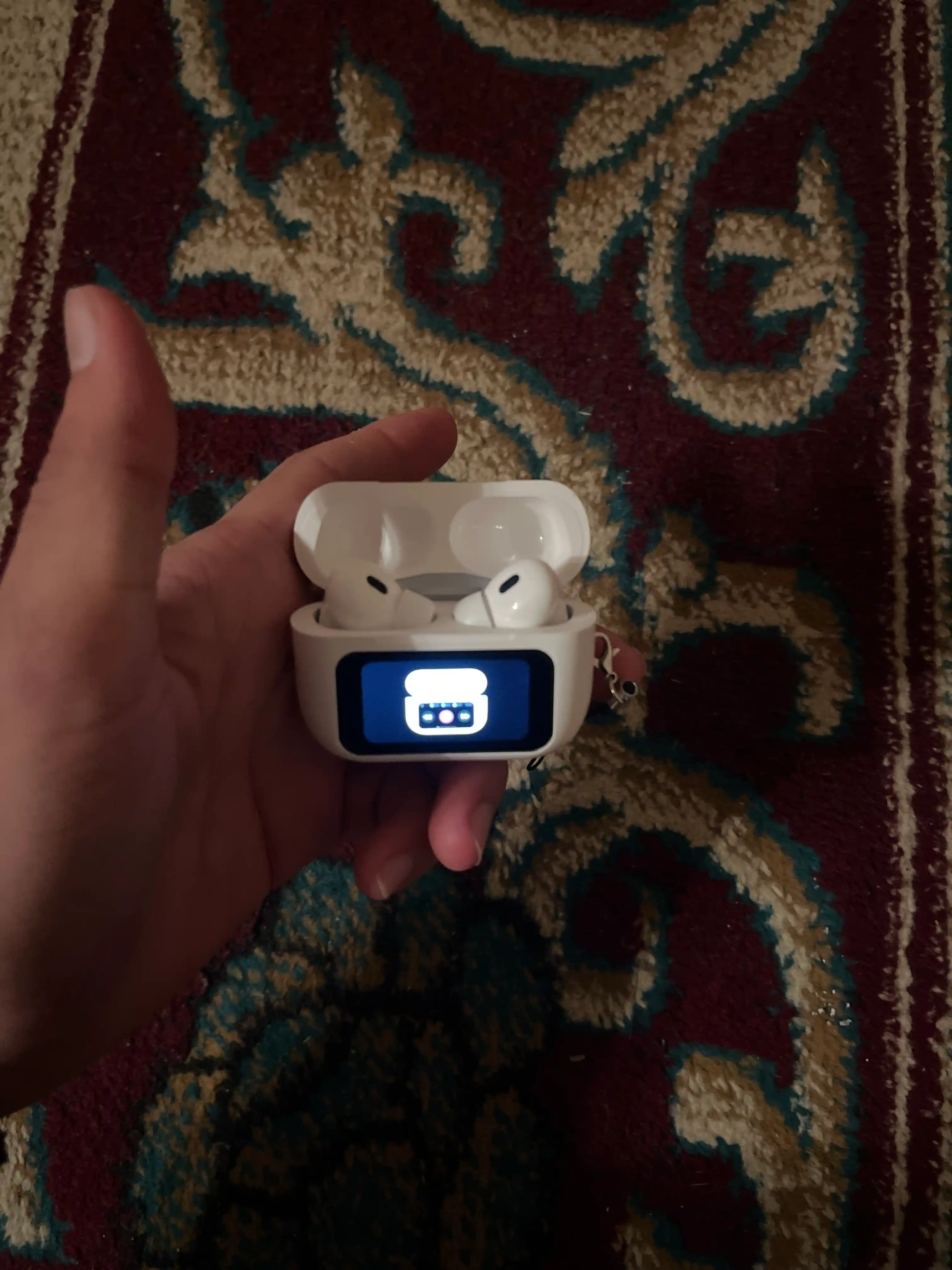 A9 PRO simsiz quloqchin, Bluetooth 5.4, ANC shovqinni kamaytirish, ekranli zaryad qutisi
