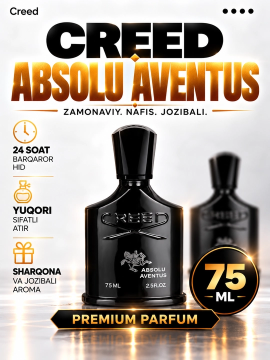 Creed Absolu Aventus Eau de Parfum 75 мл – мужской цитрусовый древесно-пряный аромат - 