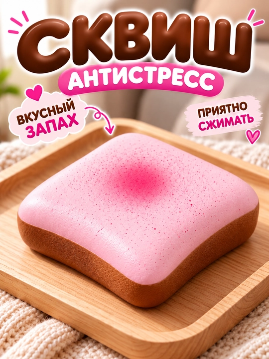Xushbo‘y yumshoq antistress skvish o‘yinchog‘i - 