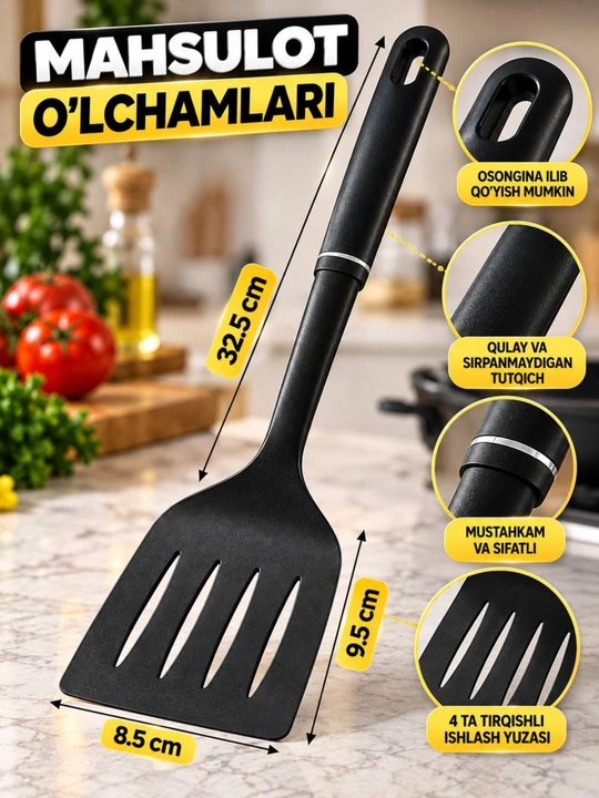 Qora oshxona kurakchasi, qulay va mustahkam, taom tayyorlash uchun ideal tanlov