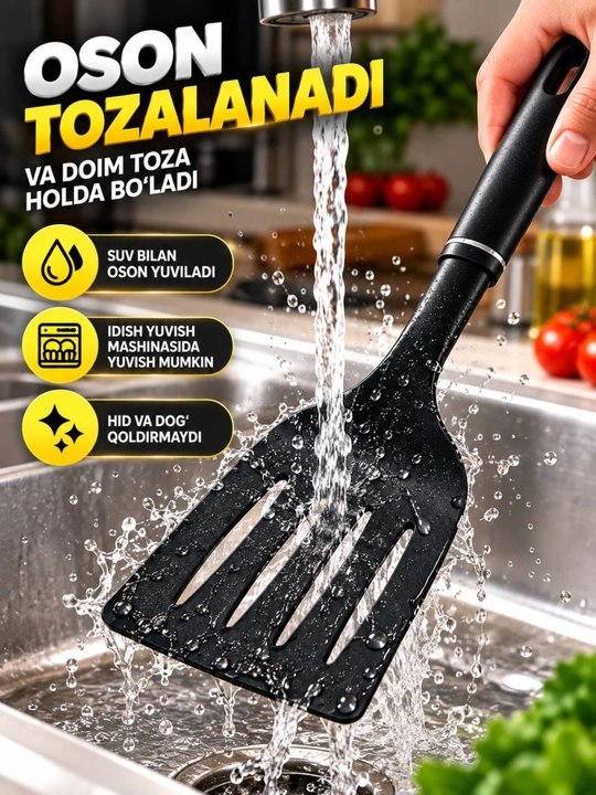 Qora oshxona kurakchasi, qulay va mustahkam, taom tayyorlash uchun ideal tanlov