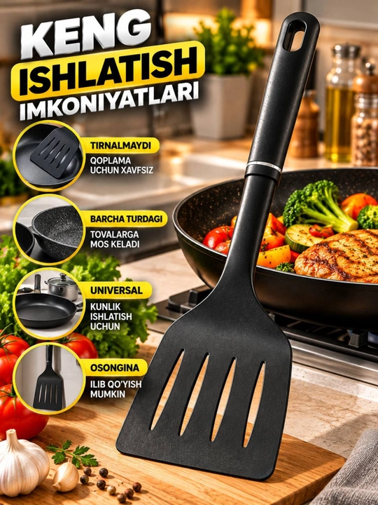 Qora oshxona kurakchasi, qulay va mustahkam, taom tayyorlash uchun ideal tanlov