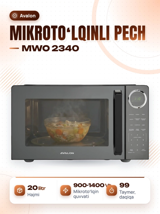 Mikroto'lqinli pech Avalon MWO 2340 - 