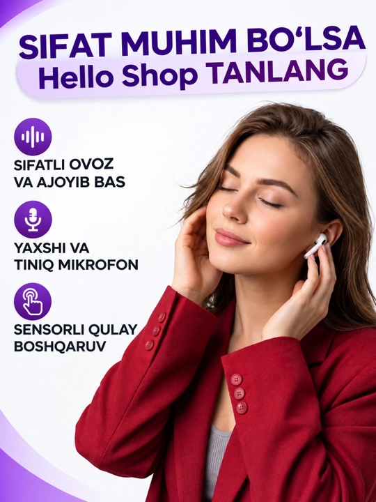 Simsiz quloqchin Pods 4 ANC, bluetooth quloqchin,naushnik