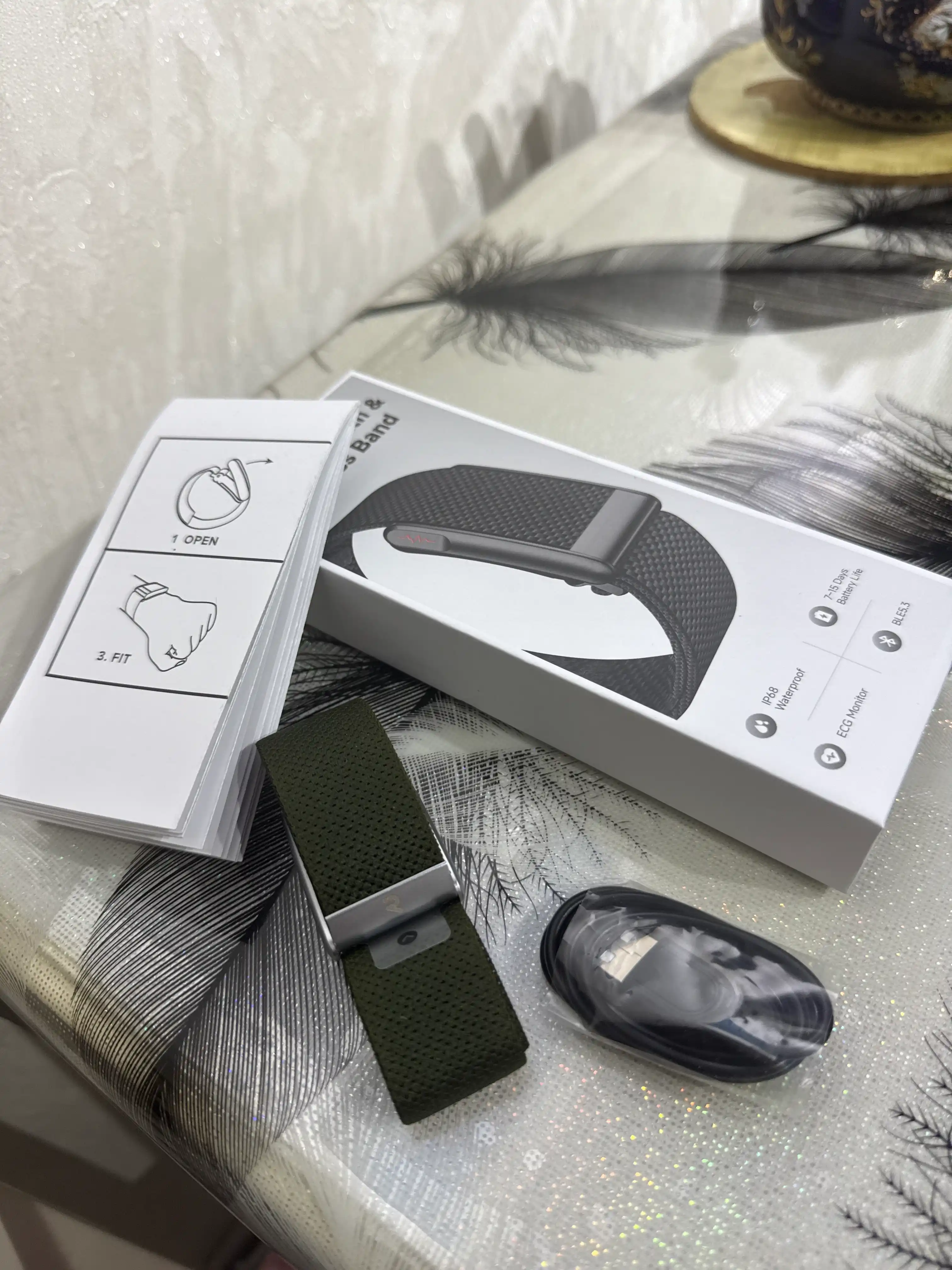 Смарт-браслет Smart Bracelet для фитнеса и мониторинга здоровья, Bluetooth 5.3, IP68
