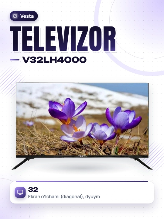 Телевизор Vesta 32" HD, LED, V32LH4000