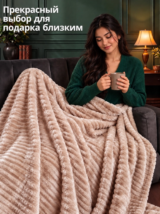 Плюшевый плед с ворсом Venso Dream 150×220; 200×220 см