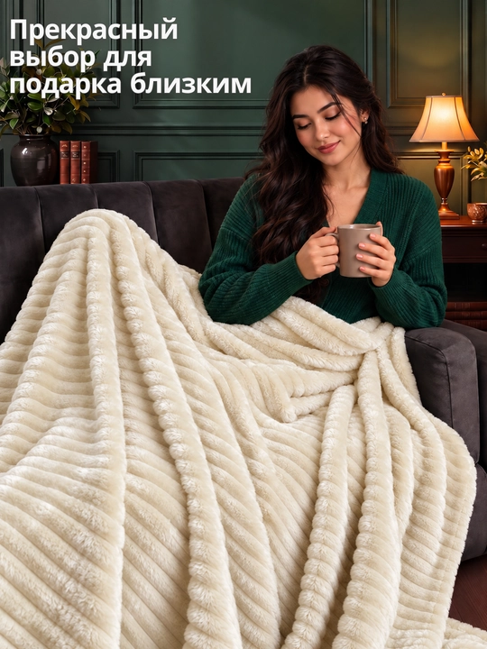 Плюшевый плед с ворсом Venso Dream 150×220; 200×220 см
