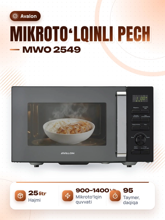 Mikroto'lqinli pech Avalon MWO 2549 - 