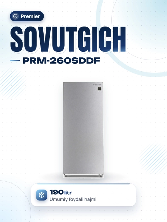 Sovutgich Premier PRM-260SDDF, 190 l - 