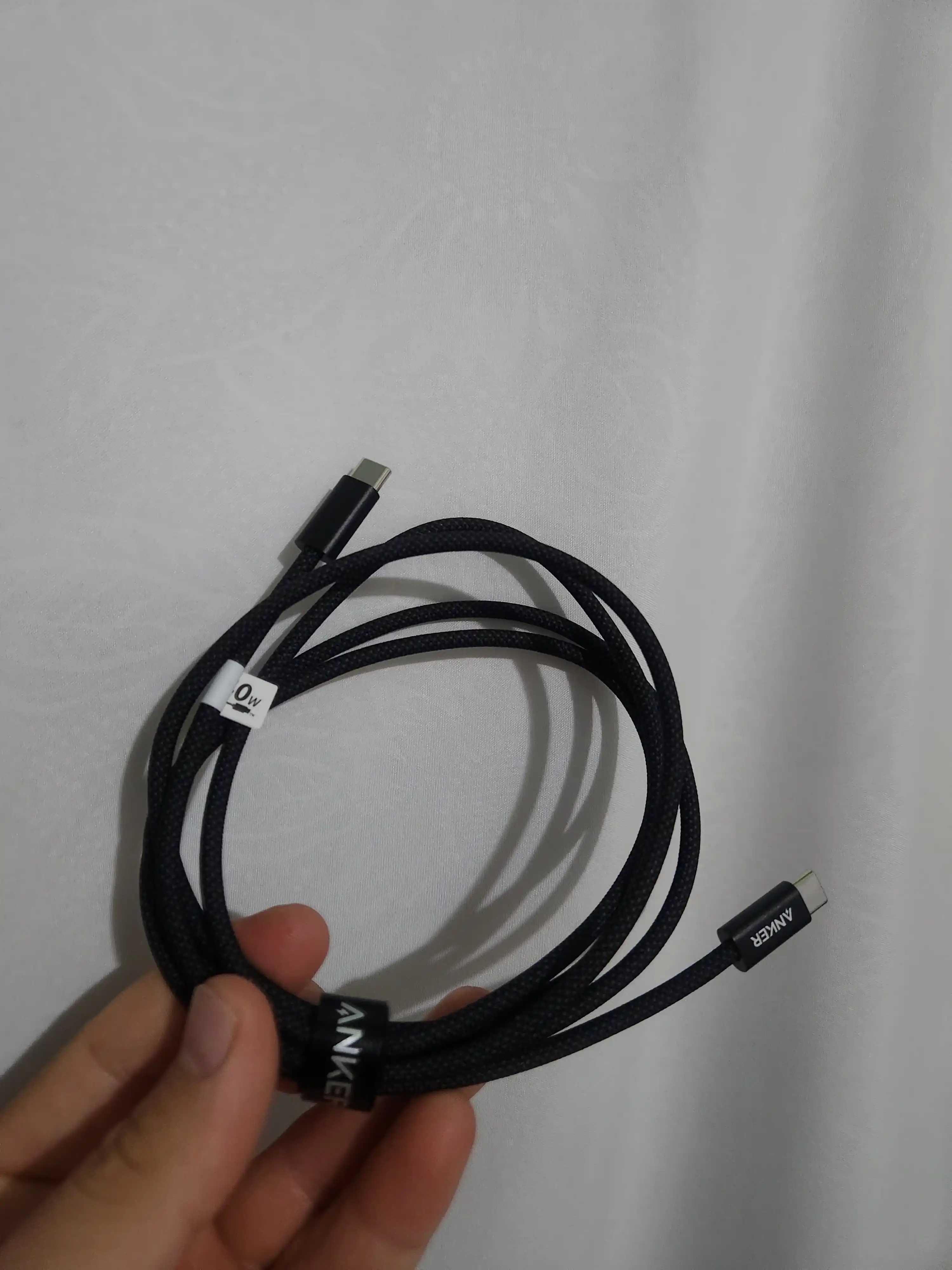 Кабель Anker Zolo USB-C – USB-C 240 Вт PD 3.1, быстрая зарядка, нейлоновая оплетка