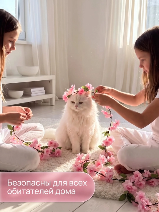 Gulli bezakli sun'iy liana, 2,3 m, 90 ta gul, 1 dona, uy bezash uchun