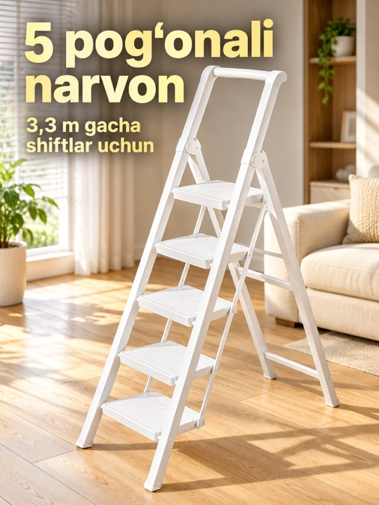 Narvon 5 pog‘onali buklanadigan metall model, 154 sm