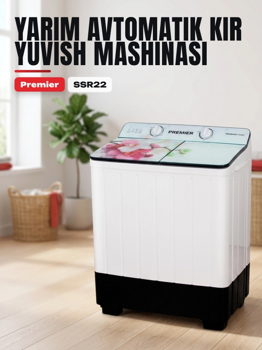 Yarim avtomatik kir yuvish mashinasi PRMWM07-SSR22 - 
