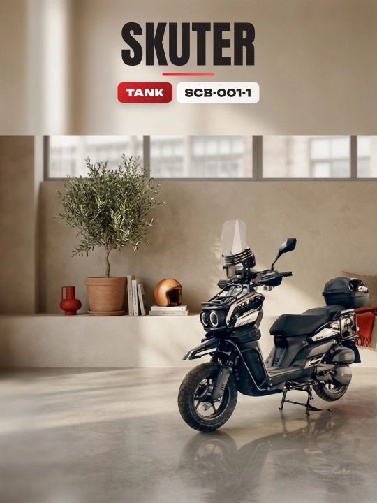 SCB-001-1 Tank Pro Max benzinli skuteri - 