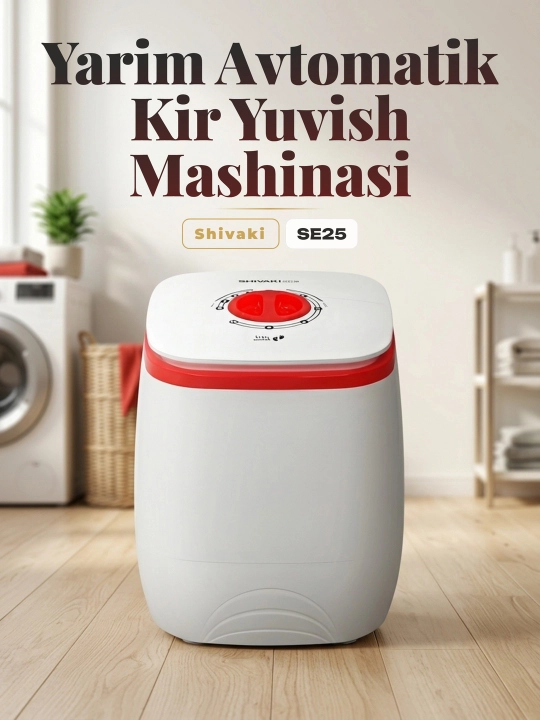 Стиральная машина Shivaki SE25 Mini, 2.5 кг - 
