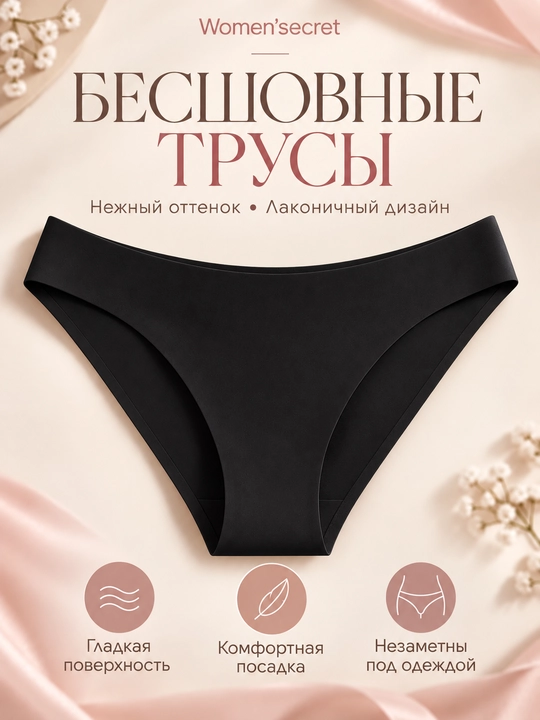 Women’secret ayollar uchun choksiz, silliq ichki trusiklar - 