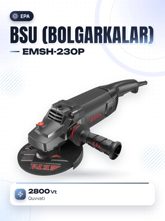 Угловая шлифовальная машина EPA EMSH-230P PRO, 2800 Вт - 