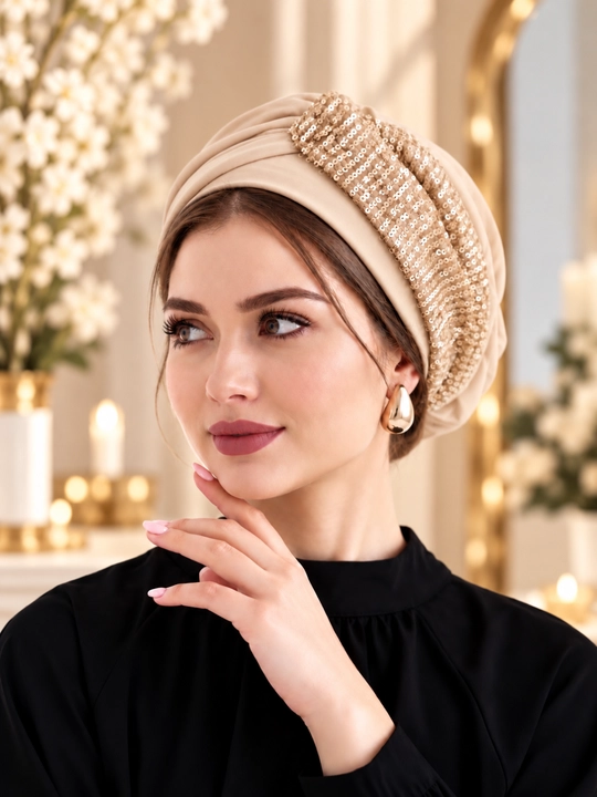 Ayollar tyurbani, salla, bosh kiyimi, shapka, issiq, bahorgi, turban, tyurban, tuyrban - 