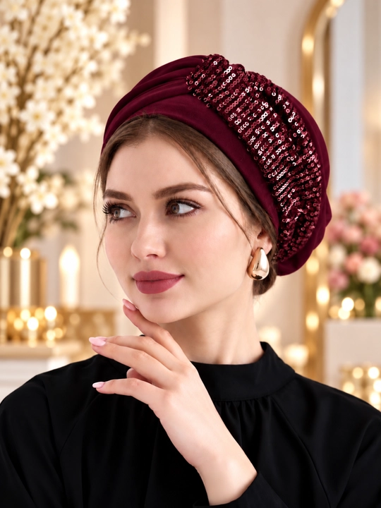 Ayollar tyurbani, salla, bosh kiyimi, shapka, issiq, bahorgi, turban, tyurban, tuyrban - 