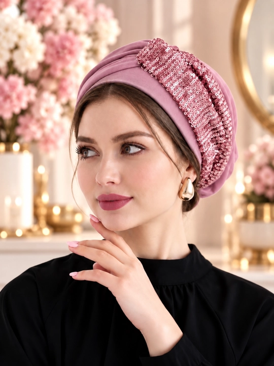 Ayollar tyurbani, salla, bosh kiyimi, shapka, issiq, bahorgi, turban, tyurban, tuyrban - 