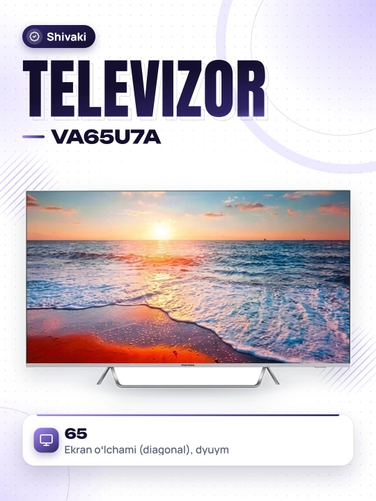 Телевизор Vista VA65U7A - 