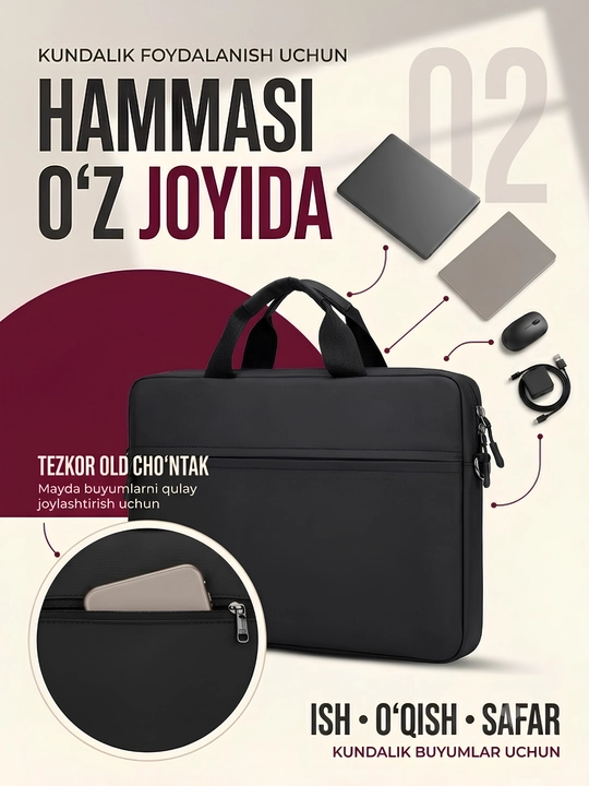 Erkaklar va ayollar uchun sumka, noutbuk, universitet talabalari va maktab uchun mos