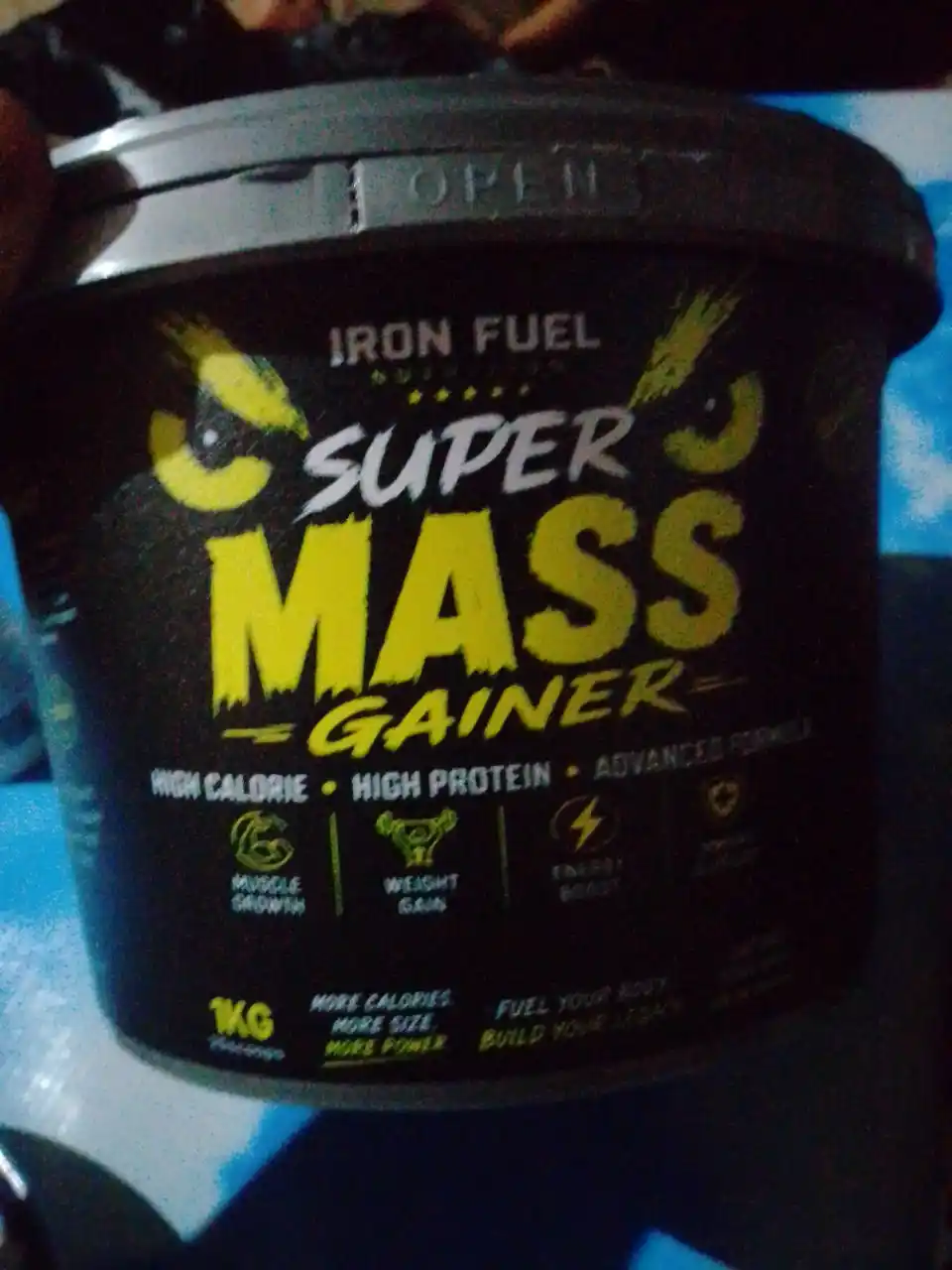 Geyner Super MASS GAINER, mushak massasini olish uchun, 1-3-7 kg