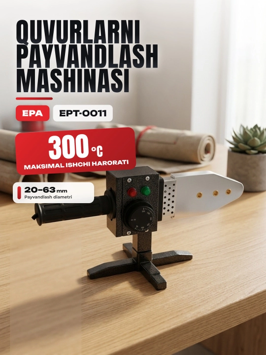 Plastik quvur payvandlagich, EPA EPT-0011 - 