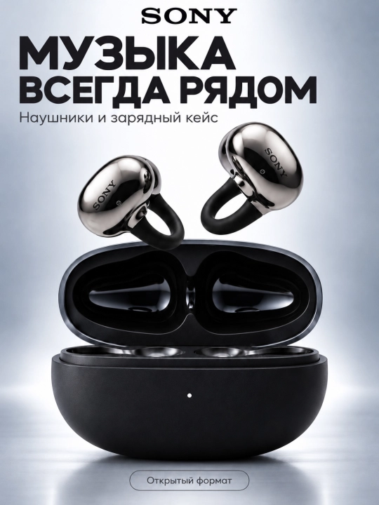 Sony LinkBuds Y Открытые беспроводные наушники с адаптивным звучанием
