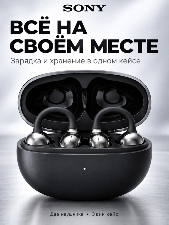 Sony LinkBuds Y Открытые беспроводные наушники с адаптивным звучанием