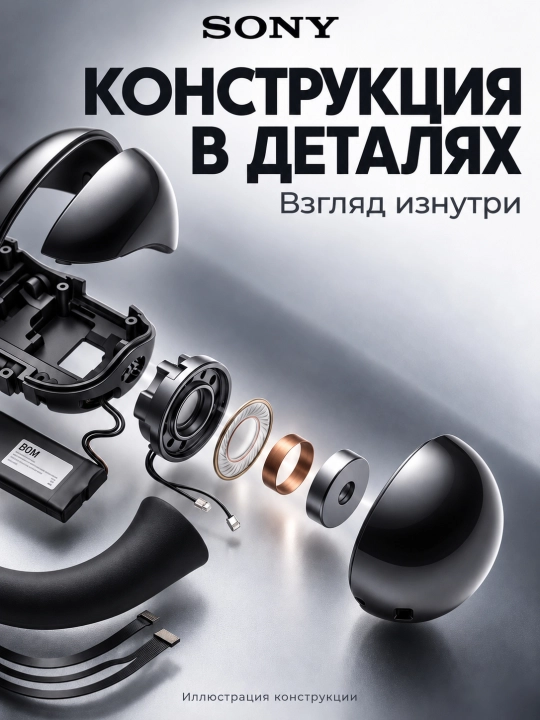 Sony LinkBuds Y Открытые беспроводные наушники с адаптивным звучанием