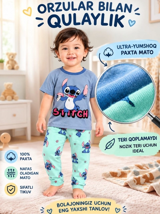 Bolalar pijamalari, uy kiyimlari - 