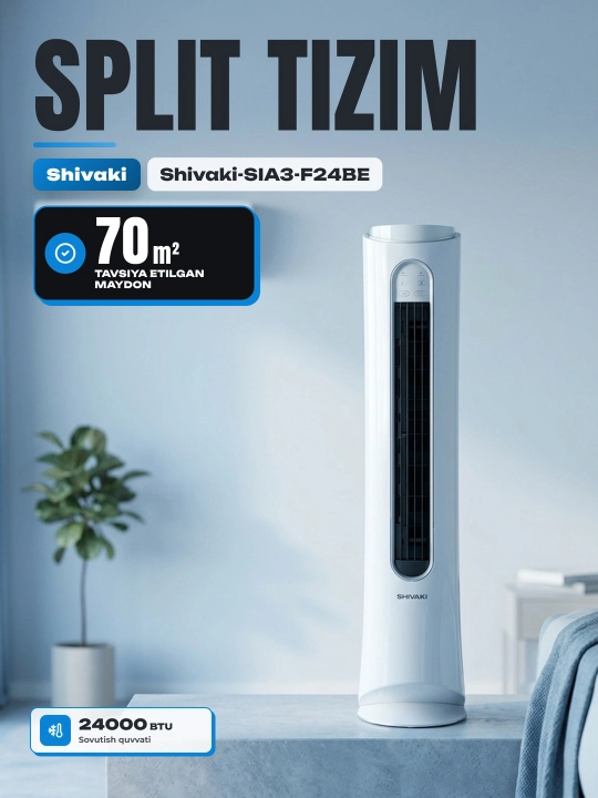 Konditsioner Shivaki-SIA3-F24BE SENDO inverteri - 