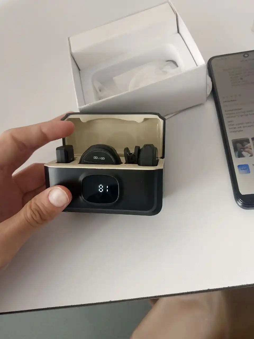 Mikrafon, mikrofon, mini mikrafon, simsiz mikrofon, petlichka, iphone va android uchun,anc