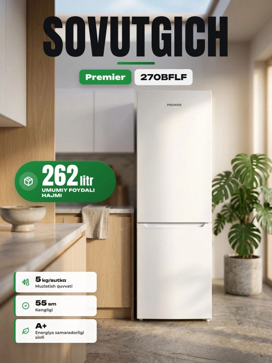 Premier PRM muzlatgichi - 270BFLF - 