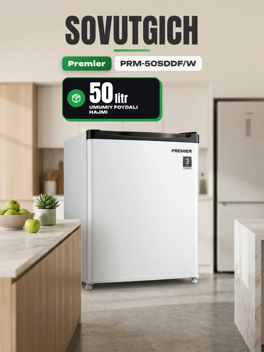 Sovutgich Premier PRM-50SDDF, 50 litr