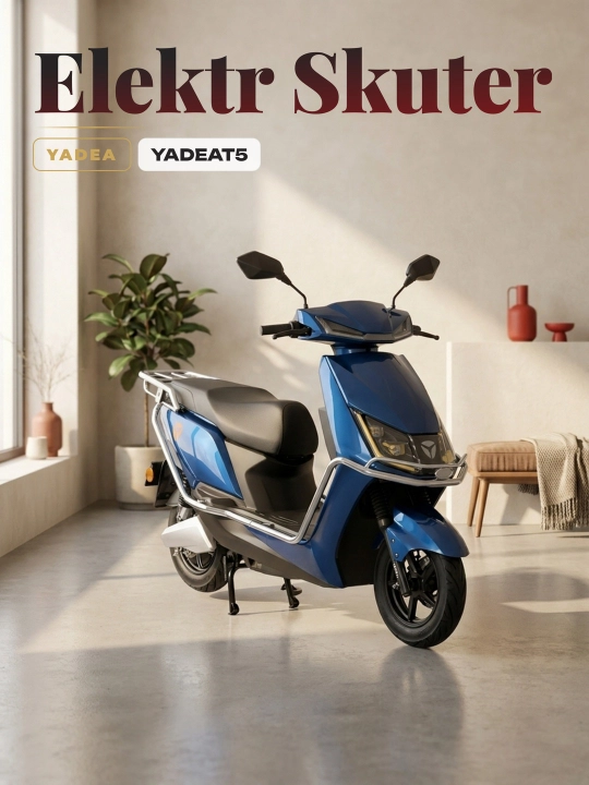 Электроскутер Yadea T5, 1 год гарантии - 