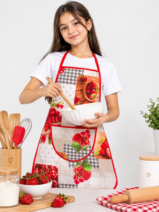 Maktab va uy xo'jaligi uchun o'smir qizlar va maktab o'quvchilari uchun apron