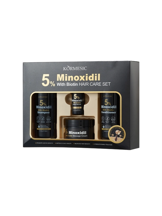 5% minoksidilli soch parvarish to'plami 300 ml+30 ml+100 g+300 ml