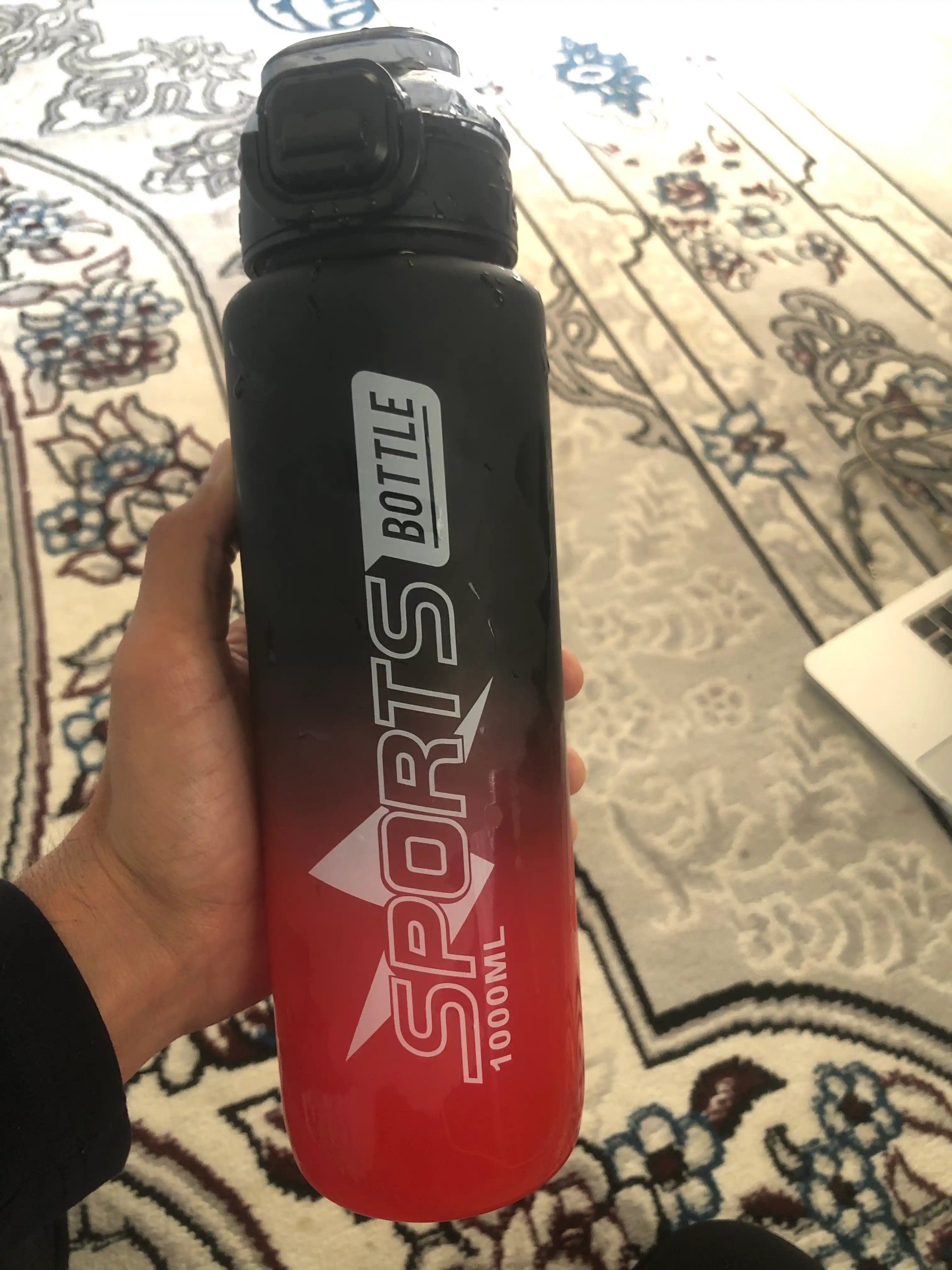 Suv idish, sheyker, fitnes uchun mo'ljallangan sport suv idishi, butilkalar,  1000 ml
