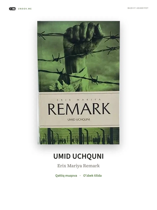 Umid uchquni - Erix Mariya Remark - 