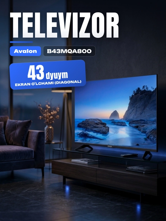 Телевизор Avalon B43MQA800 QLED - 