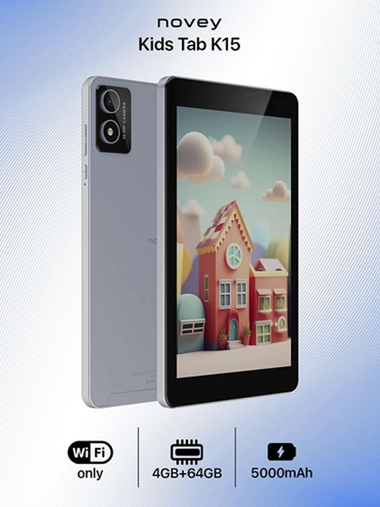 Планшет Novey Kids Tab K15 Wi-Fi, 4 ГБ/ 64 ГБ, 8.0" 1920 * 1200 IPS, 5000 мА/ч
