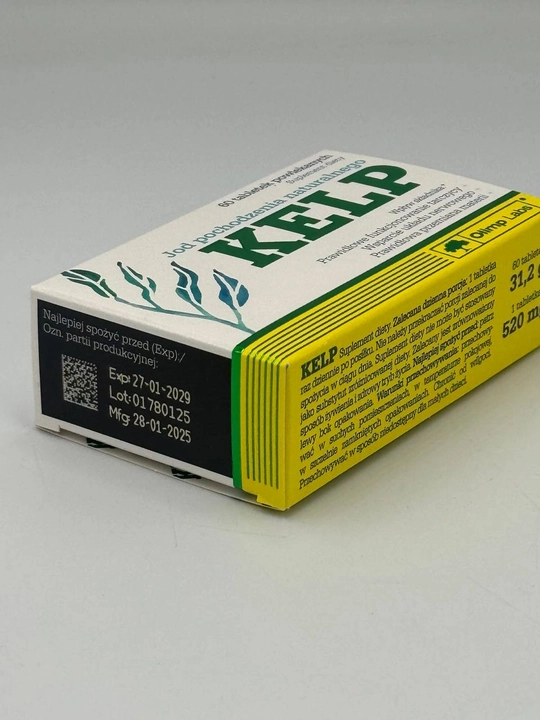 Olimp Labs Kelp — tabiiy kelib chiqishga ega yod, 60 ta tabletka