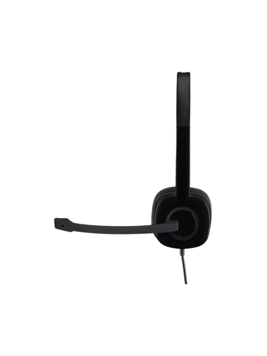 Проводная гарнитура Logitech H151 Stereo, 3.5 мм, с микрофоном, с гарантией