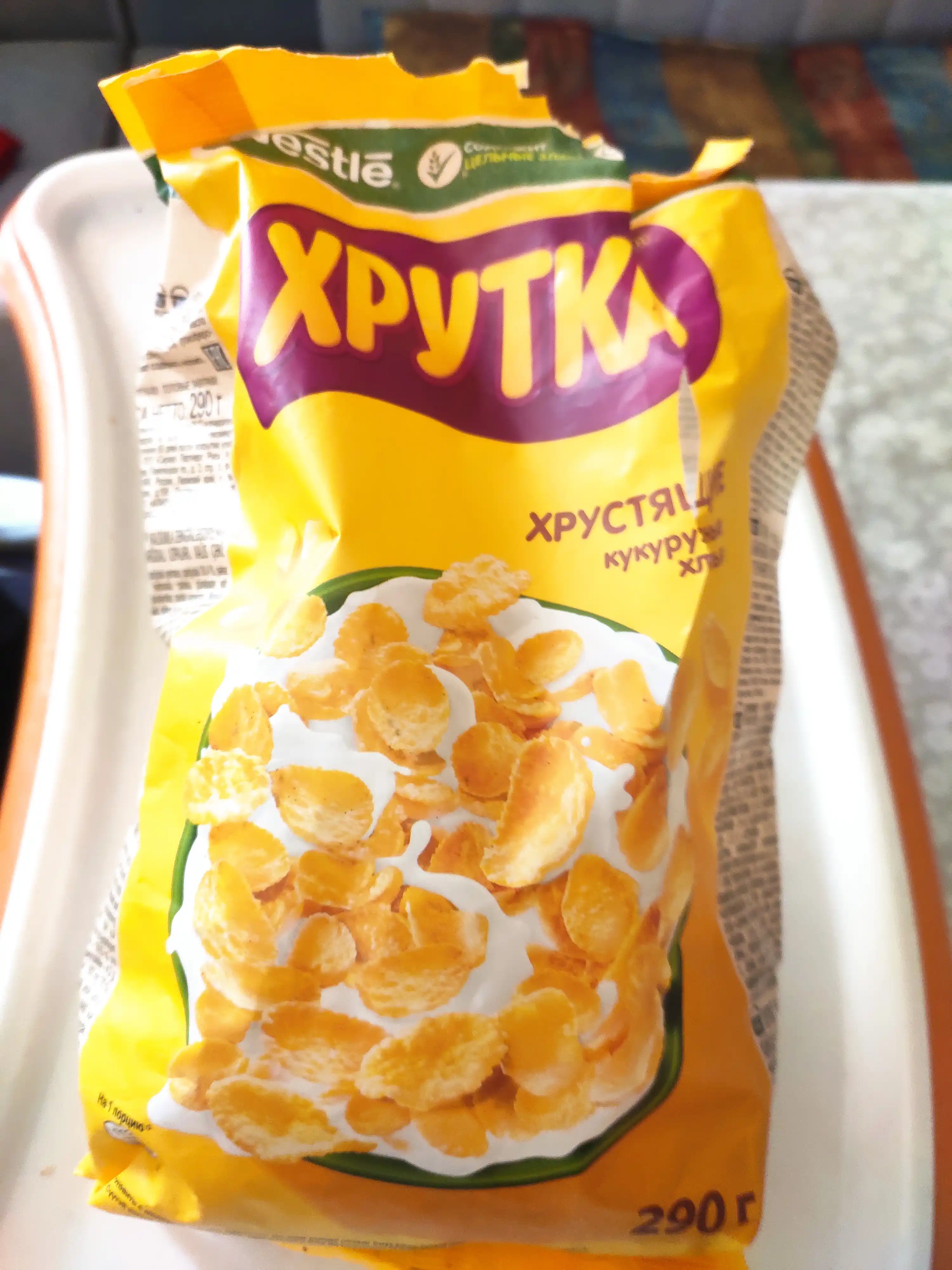 HRUTKA kalsiy bilan boyitilgan qarsildoq makkajo'xori parchalari, 290 g