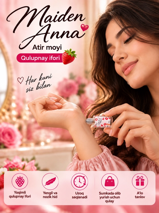 Масляные духи Maiden Anna для женщин, 10 мл, цветочный аромат магнолии