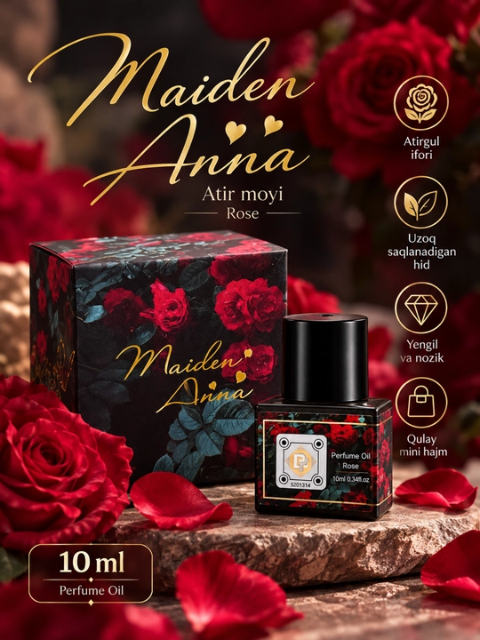 Масляные духи Maiden Anna для женщин, 10 мл, цветочный аромат магнолии - 