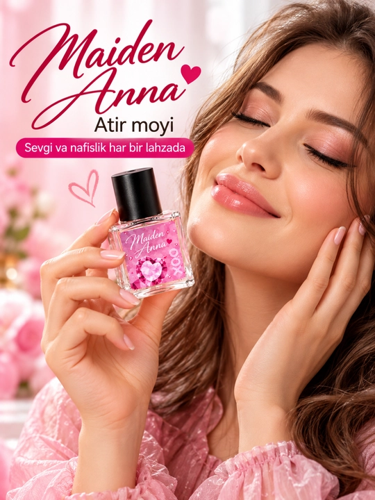 Maiden Anna ayollar uchun atir moyi 10 ml, magnoliya iforli surtiladigan atir